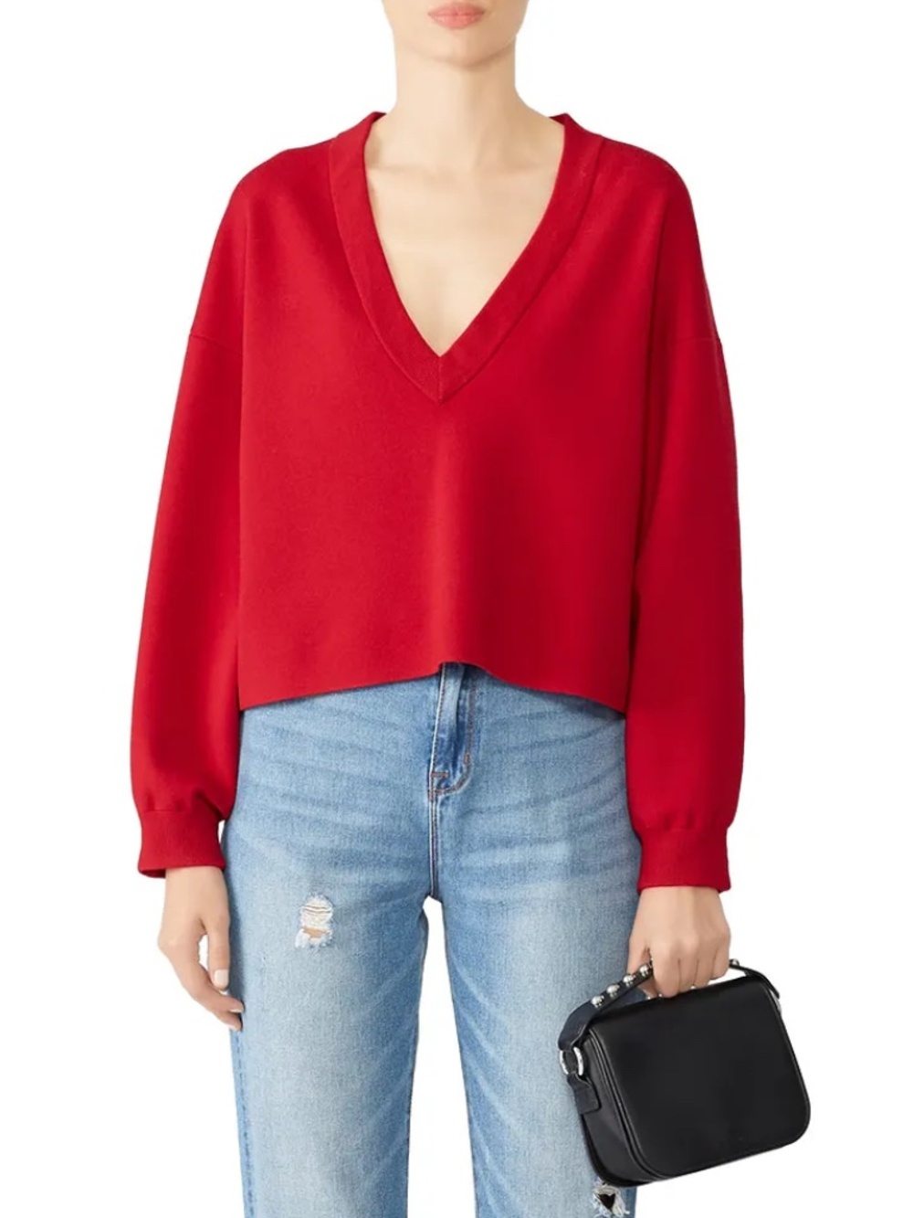 Sculpted Cropped Pullover